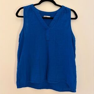 Royal Blue V-Neck Tank Top